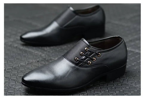 Men's Formal Leather Oxford Shoes for Business and Casual Occasions
